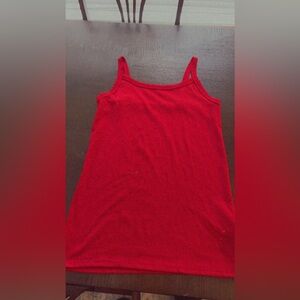 Red tank top